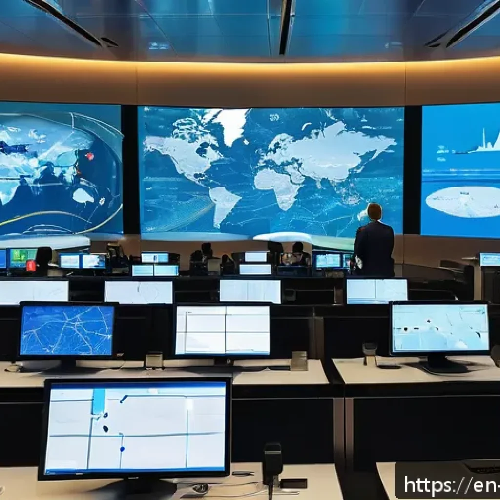 사회적 문제 해결을 위한 공공정책 - A modern city control room with diverse government officials analyzing large digital screens display...
